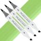 Artfinity Sketch Markers - Set of 3 - Meadow Green G5-4, Vibrant, Professional, Dye-Based Alcohol Markers for Artists, Drawing, Travel, & More